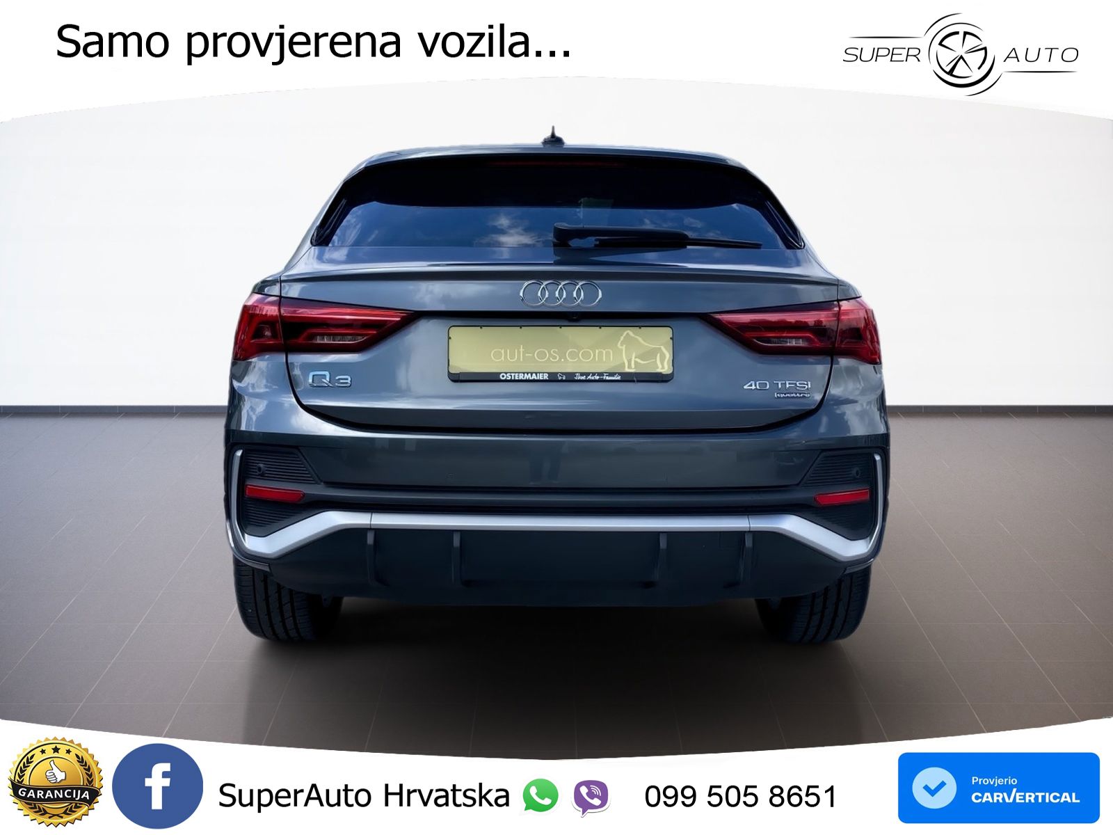Audi Q3 II Sportback 40 TFSI (190 KS) quattro S tronic S line LED+GR SJED+ACC