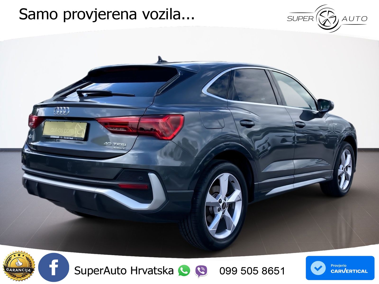 Audi Q3 II Sportback 40 TFSI (190 KS) quattro S tronic S line LED+GR SJED+ACC