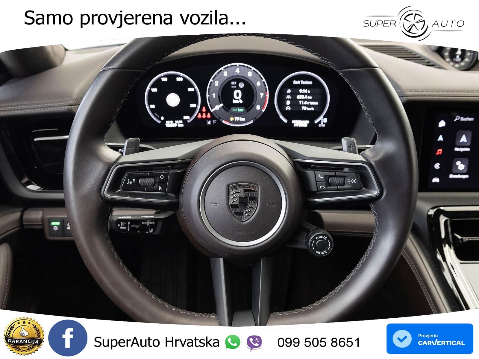 Porsche Panamera Turbo S 4.0 V8 (782 KS) E-Hybrid PDK ZRAČNI+ACC+GR SJED+360