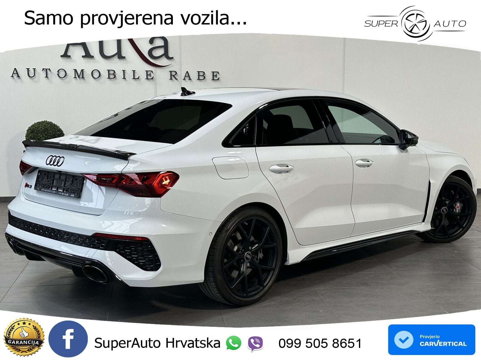 Audi RS3 Sedan 2.5 TFSI (400 KS) quattro S tronic LED+GR SJED+ACC