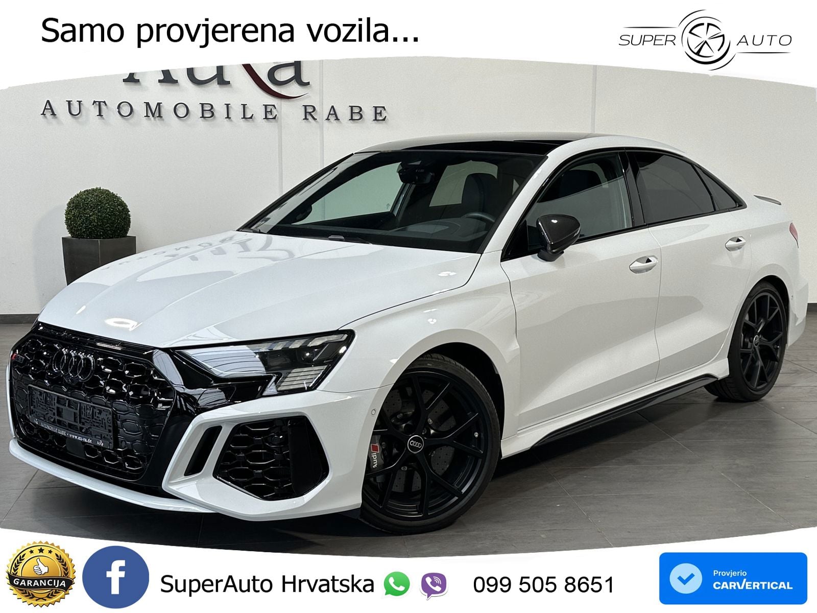 Audi RS3 Sedan 2.5 TFSI (400 KS) quattro S tronic LED+GR SJED+ACC