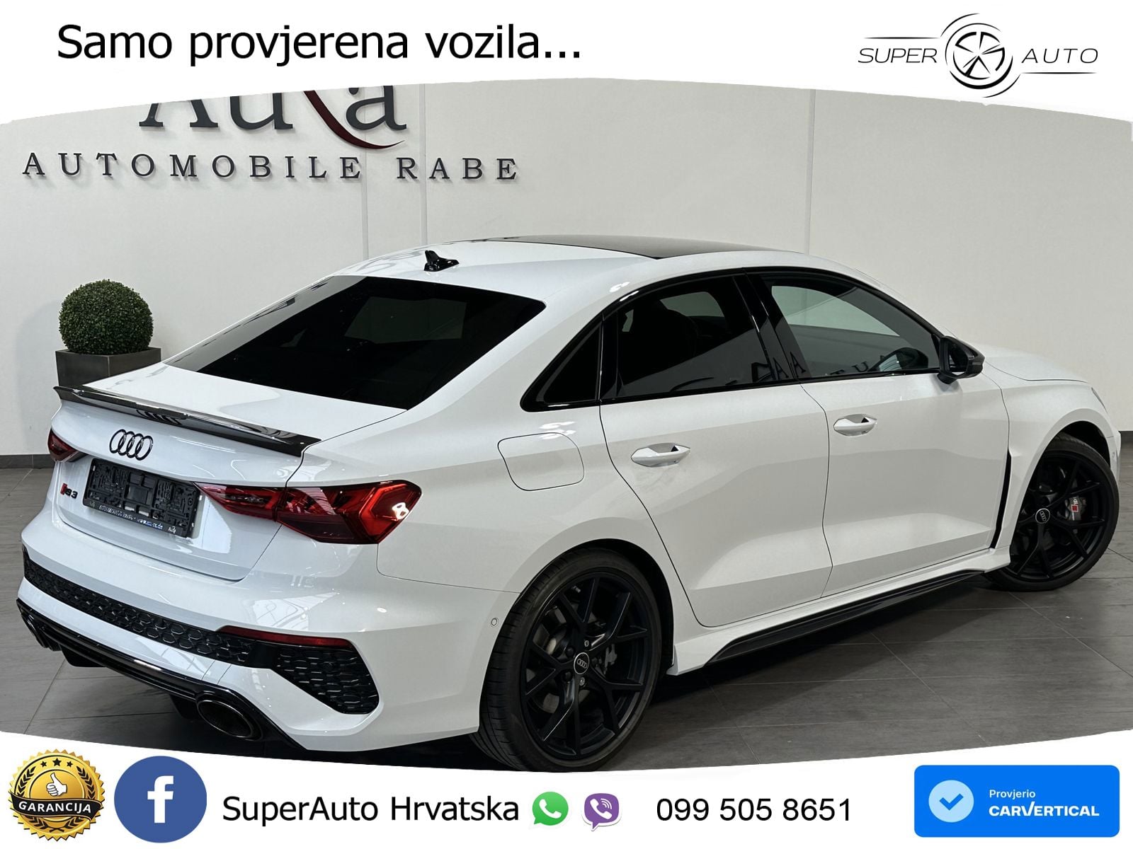 Audi RS3 Sedan 2.5 TFSI (400 KS) quattro S tronic LED+GR SJED+ACC