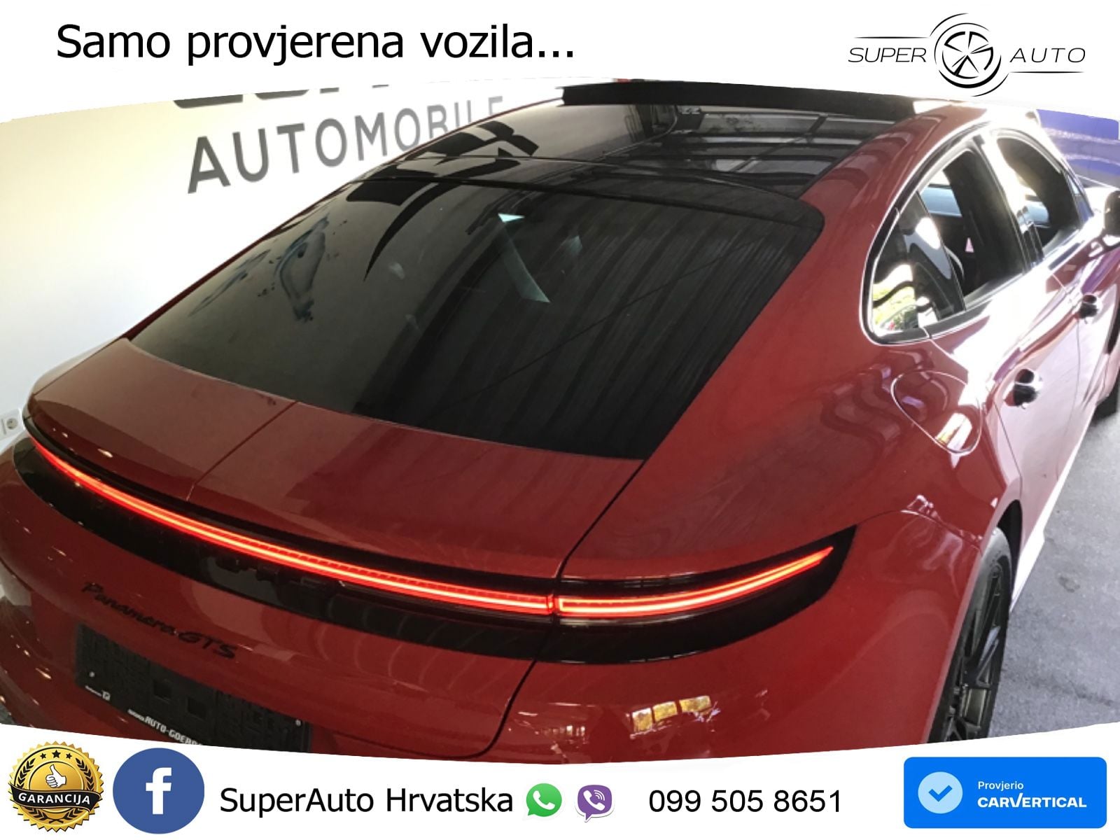 Porsche Panamera GTS 4.0 V8 (500 KS) PDK ZRAČNI+ACC+GR SJED+KAM+PANO