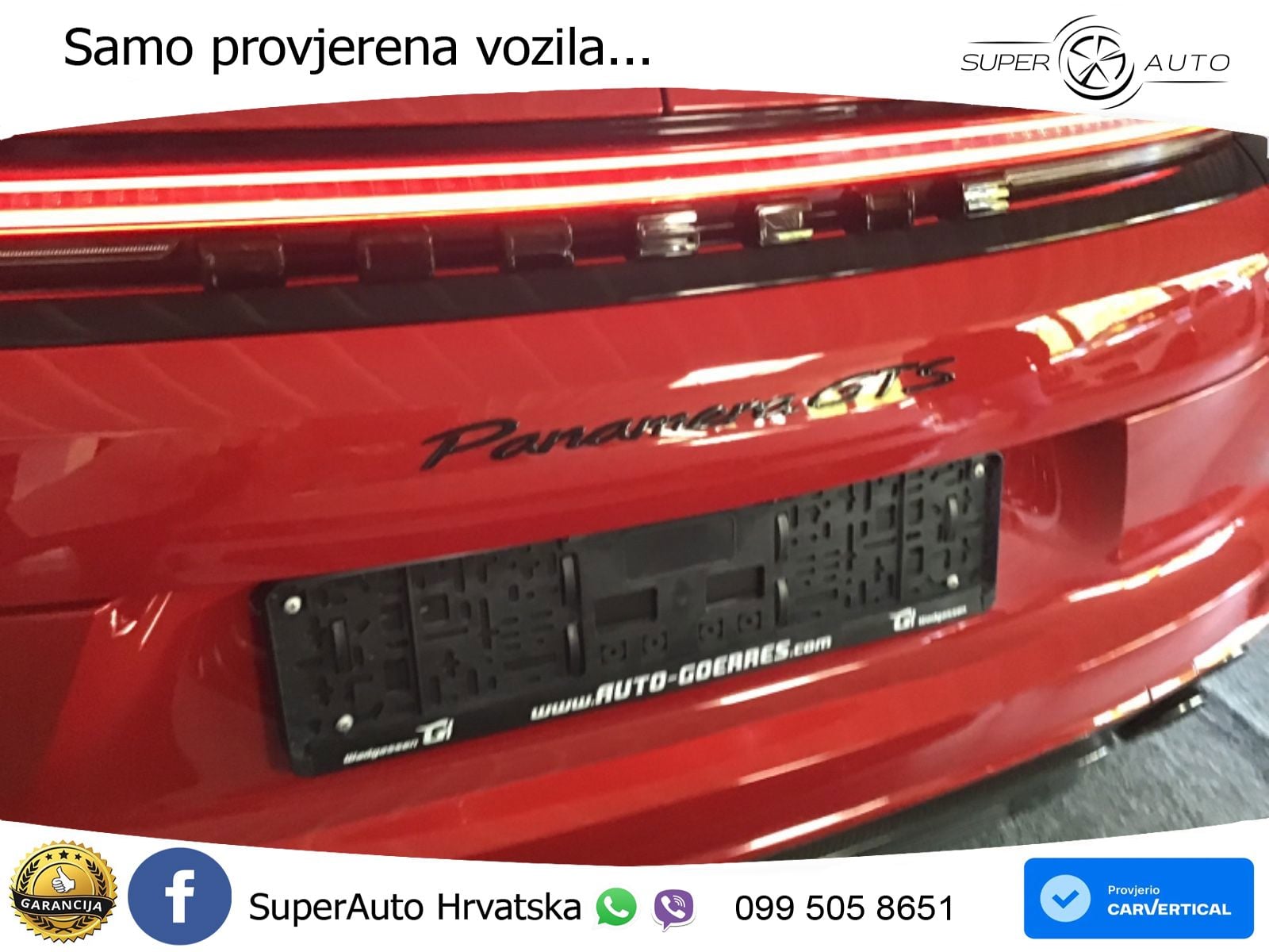 Porsche Panamera GTS 4.0 V8 (500 KS) PDK ZRAČNI+ACC+GR SJED+KAM+PANO