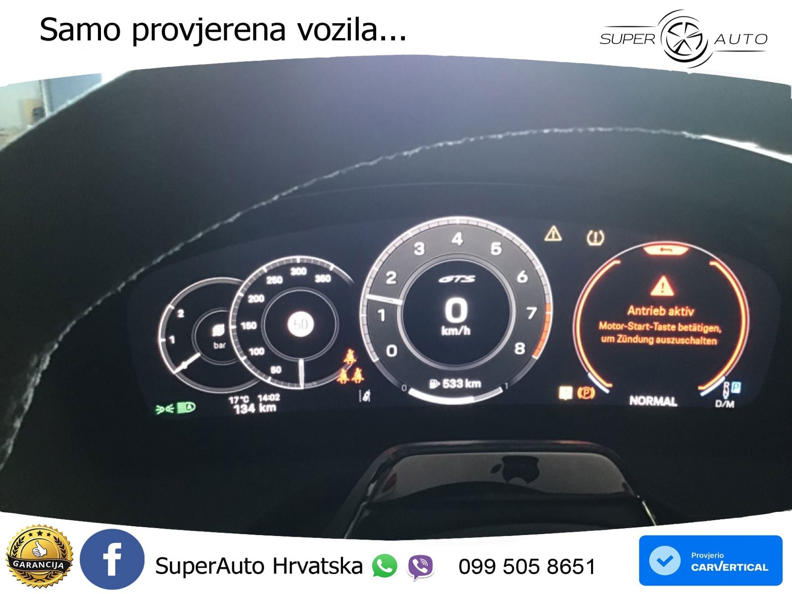 Porsche Panamera GTS 4.0 V8 (500 KS) PDK ZRAČNI+ACC+GR SJED+KAM+PANO