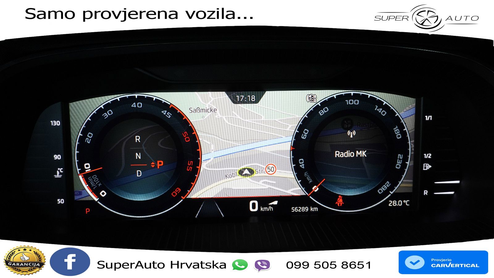 Škoda Octavia Combi RS 2.0 TDI (200 KS) 4x4 DSG LED+GR SJED+ACC