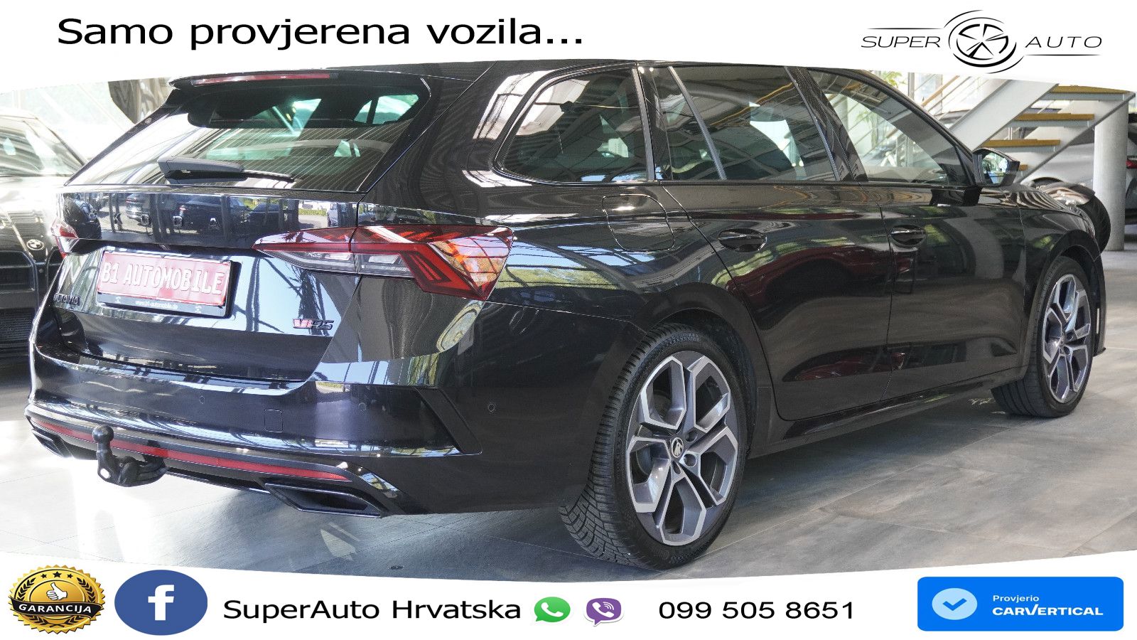 Škoda Octavia Combi RS 2.0 TDI (200 KS) 4x4 DSG LED+GR SJED+ACC