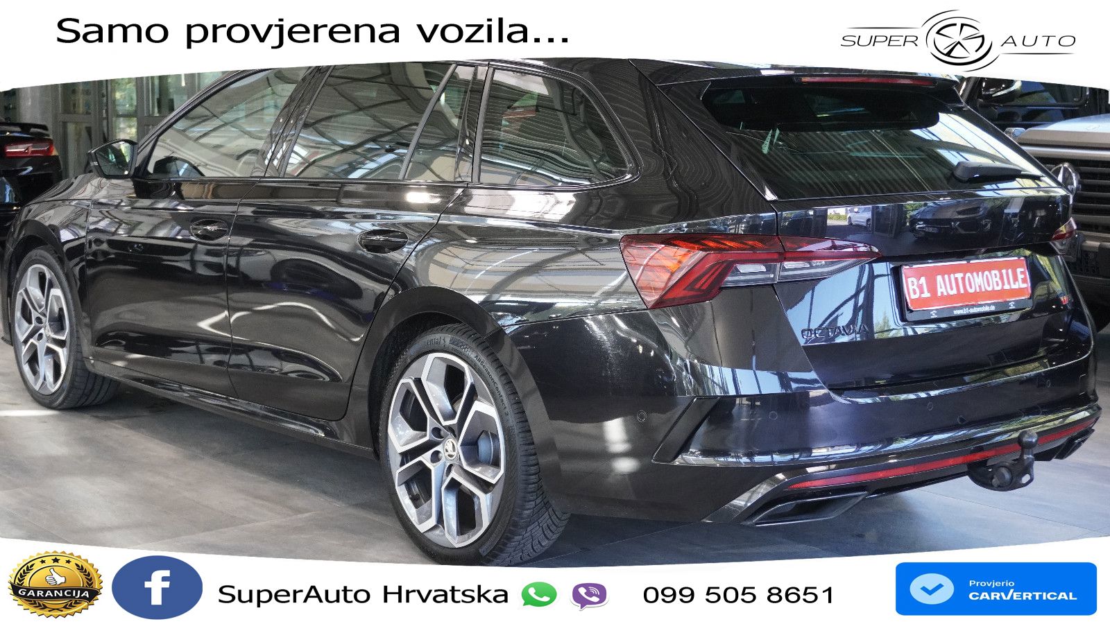 Škoda Octavia Combi RS 2.0 TDI (200 KS) 4x4 DSG LED+GR SJED+ACC