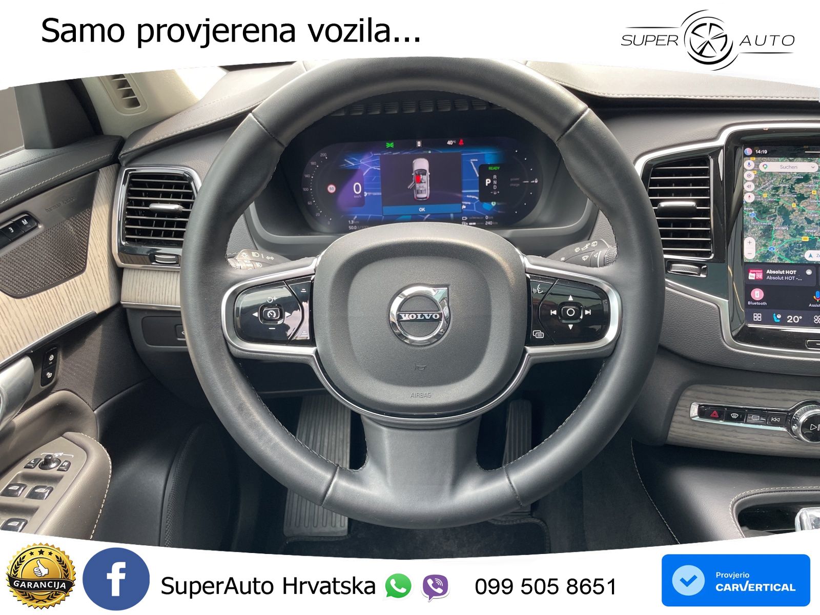 Volvo XC90 2.0 T8 AWD Automatic ZRAČNI+ACC+GR SJED+KAM+PANO