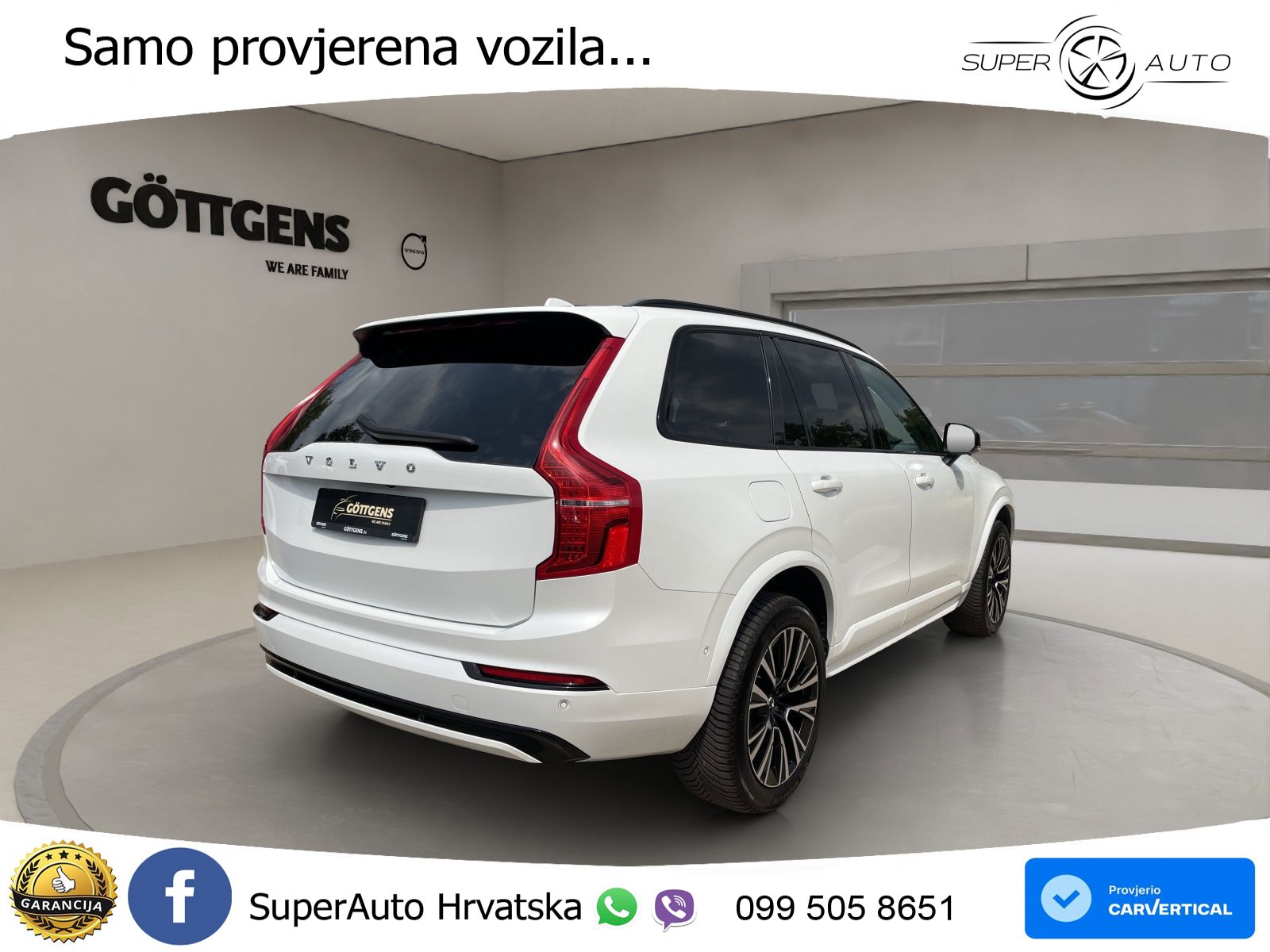 Volvo XC90 2.0 T8 AWD Automatic ZRAČNI+ACC+GR SJED+KAM+PANO