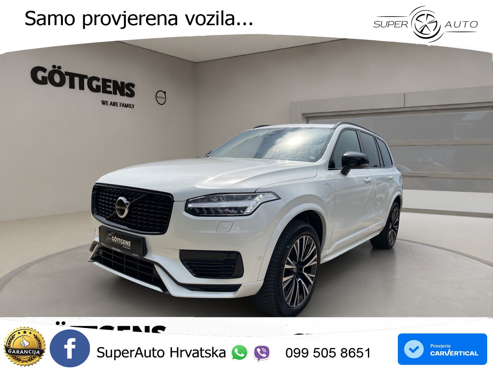 Volvo XC90 2.0 T8 AWD Automatic ZRAČNI+ACC+GR SJED+KAM+PANO