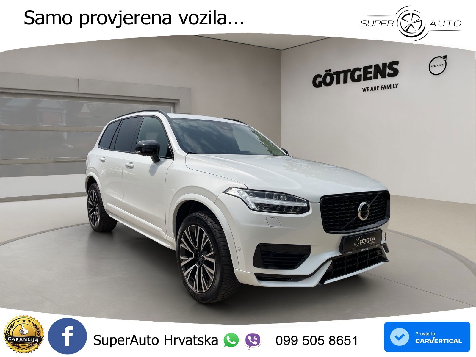 Volvo XC90 2.0 T8 AWD Automatic ZRAČNI+ACC+GR SJED+KAM+PANO
