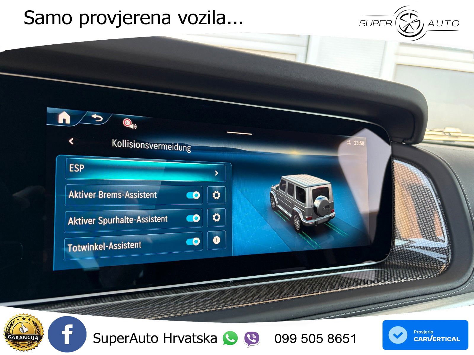Mercedes G 450d Long (367 KS) 4MATIC 9G-TRONIC AMG LED+GR SJED+ACC