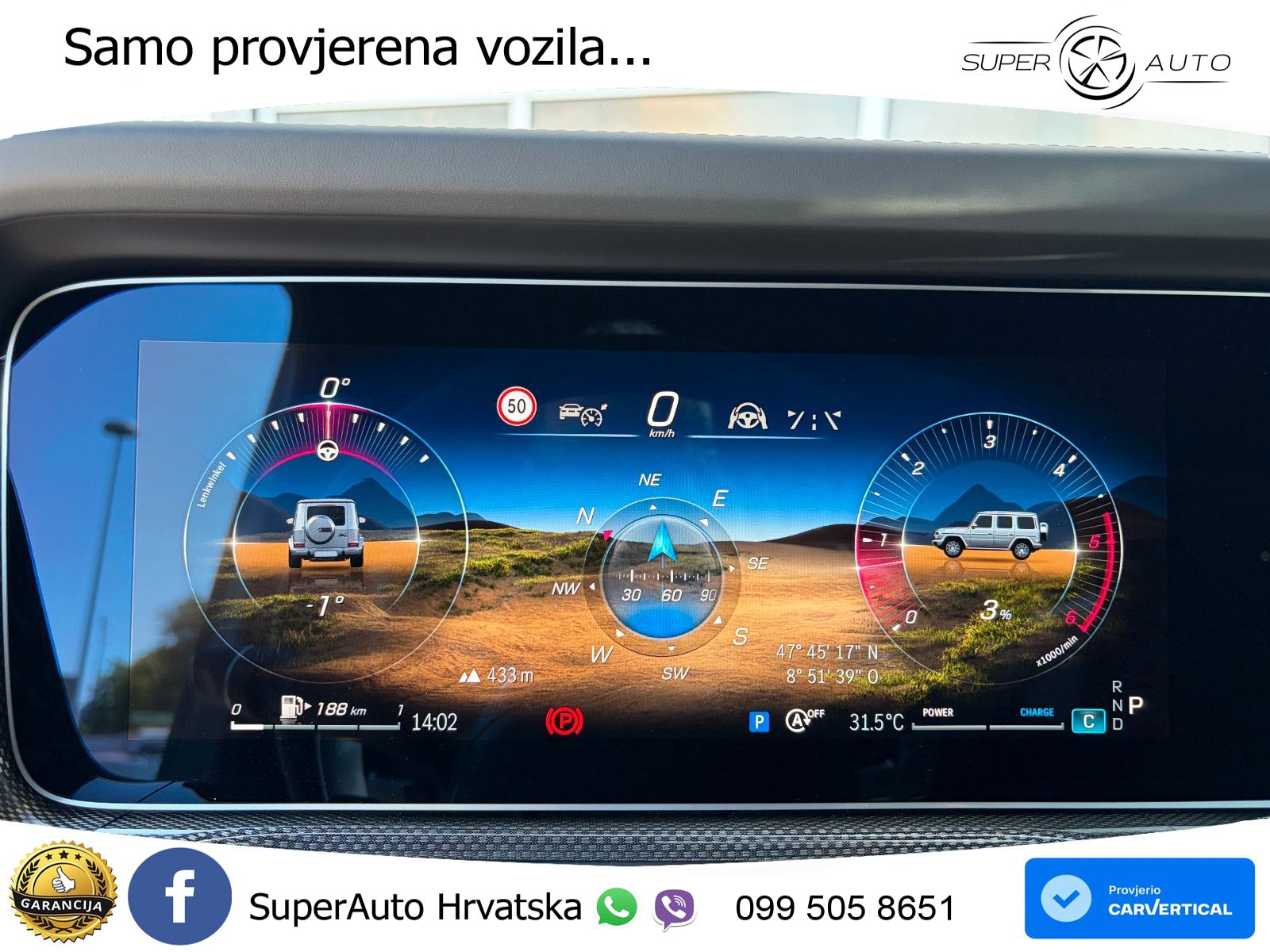 Mercedes G 450d Long (367 KS) 4MATIC 9G-TRONIC AMG LED+GR SJED+ACC
