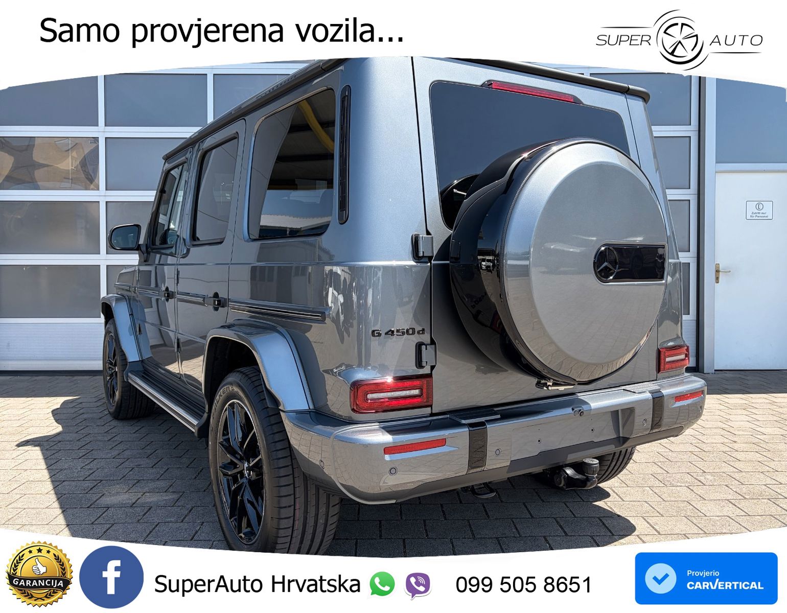 Mercedes G 450d Long (367 KS) 4MATIC 9G-TRONIC AMG LED+GR SJED+ACC
