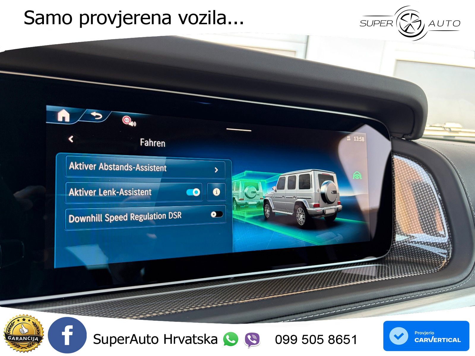 Mercedes G 450d Long (367 KS) 4MATIC 9G-TRONIC AMG LED+GR SJED+ACC