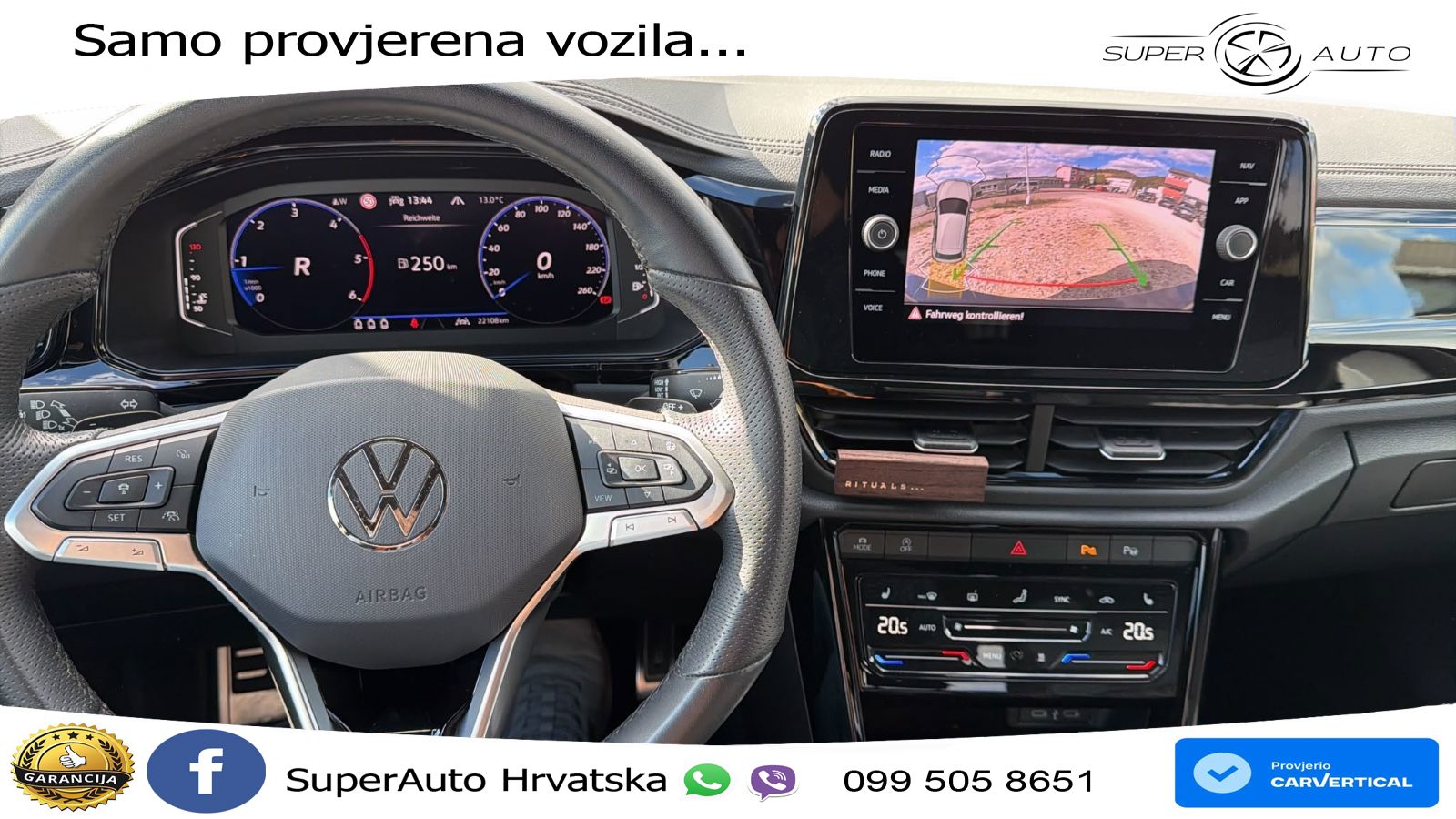 Volkswagen T-Roc 2.0 TDI (150 KS) DSG R-Line LED+GR SJED+ACC