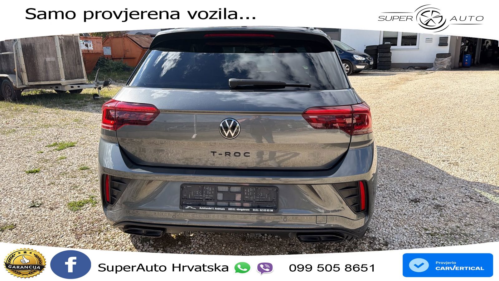 Volkswagen T-Roc 2.0 TDI (150 KS) DSG R-Line LED+GR SJED+ACC