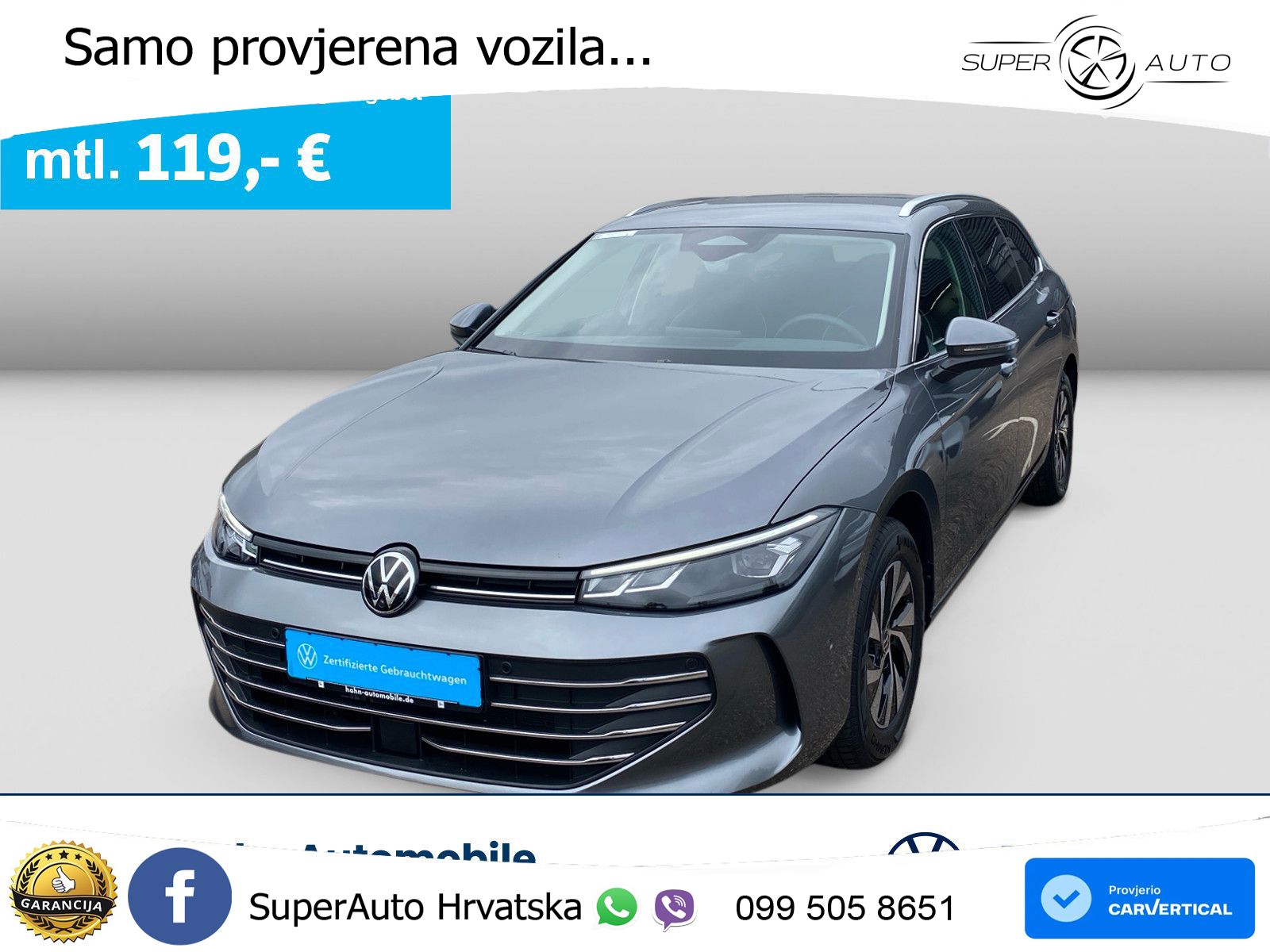 Volkswagen Passat Variant 1.5 eTSI (150 KS) DSG Business LED+GR SJED+ACC