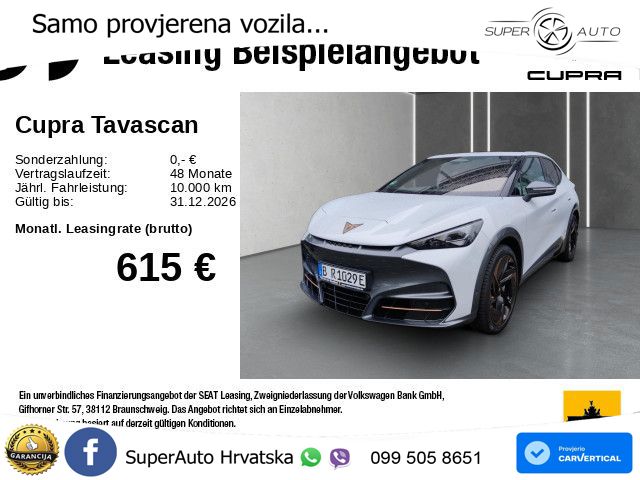 Cupra Tavascan 82 kWh (340 KS)  4WD VZ LED+GR SJED+ACC