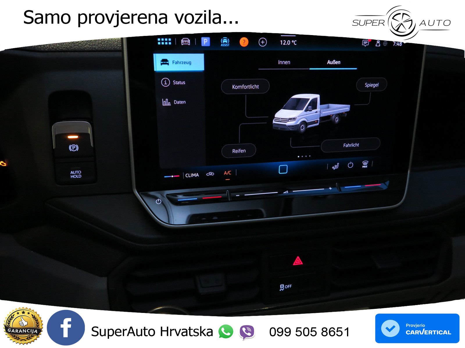 Volkswagen Crafter Pritsche 35 TDI 2.0 mittel AHK Glasreff 140 KS