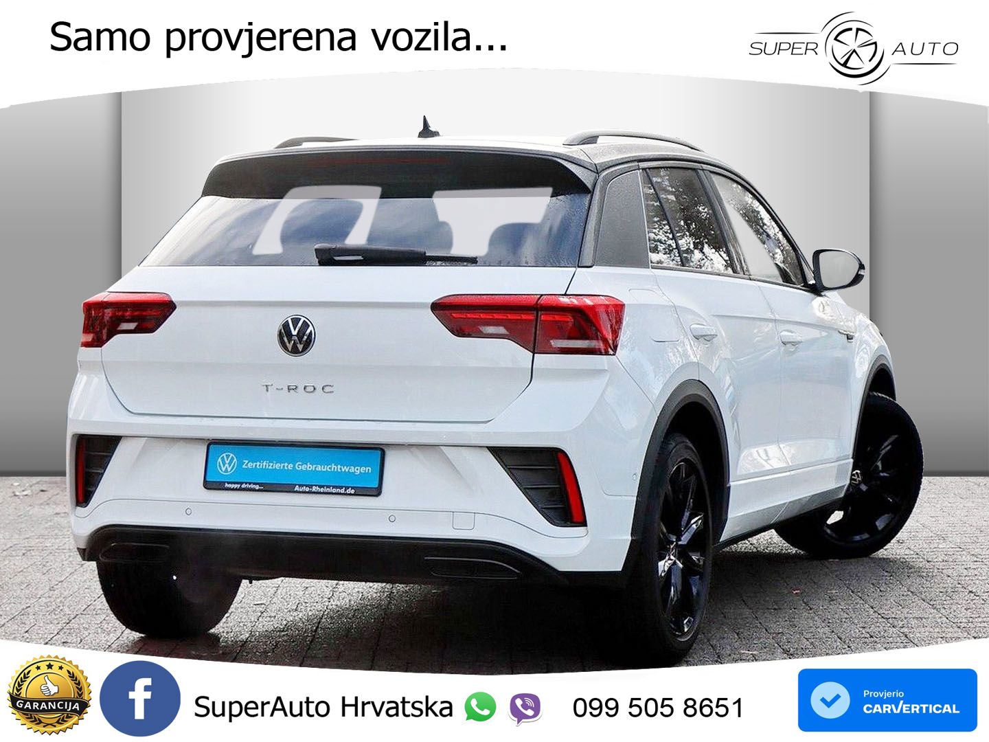 Volkswagen T-Roc 1.5 TSI (150 KS) R-Line LED+GR SJED+ACC