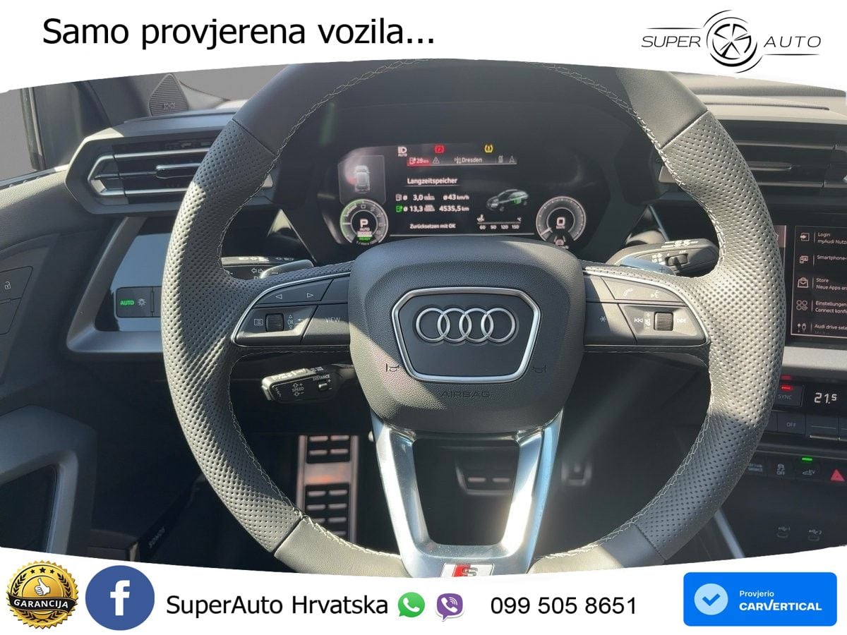 Audi A3 45 TFSIe (272 KS) S tronic S line LED+GR SJED+ACC