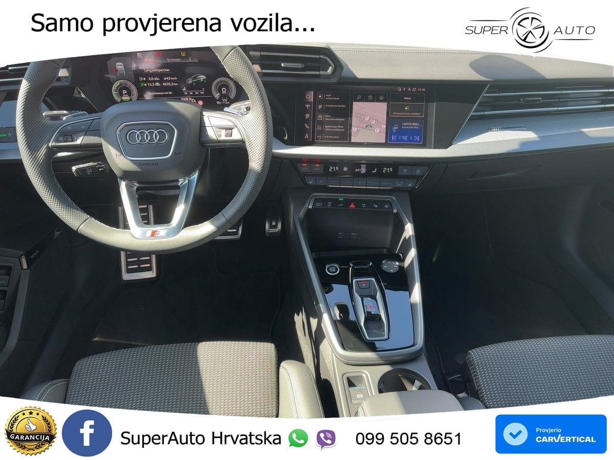 Audi A3 45 TFSIe (272 KS) S tronic S line LED+GR SJED+ACC
