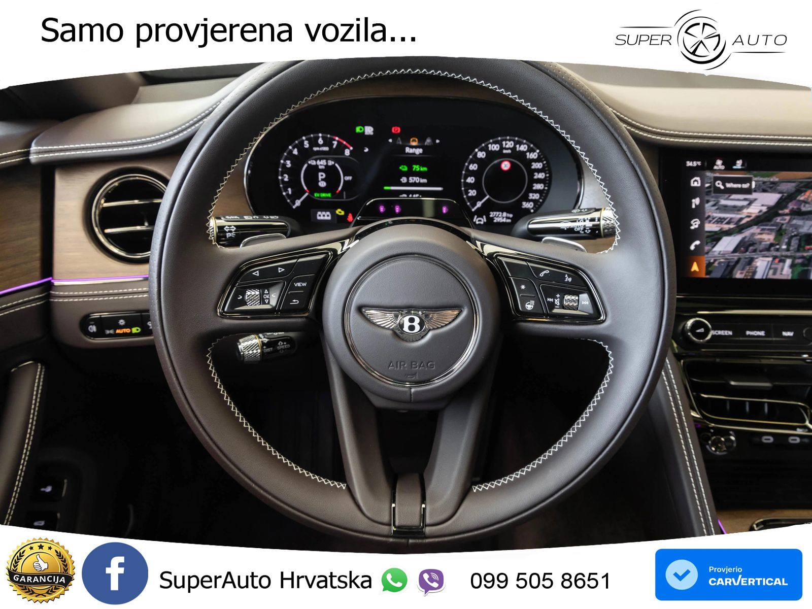 Bentley Flying Spur IV S 4.0 V8 TFSi (680 KS) AWD DCT ZRAČNI+ACC+GR SJED+KAM+PANO