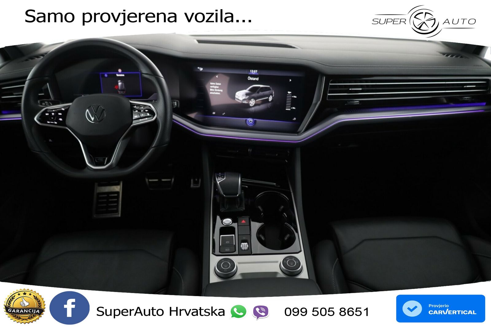 Volkswagen Touareg 3.0 V6 TDI (231 KS) 4MOTION Tiptronic R-Line ZRAČNI+ACC+GR SJED+KAM+PANO