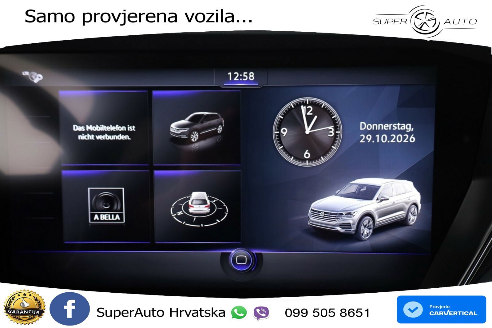 Volkswagen Touareg 3.0 V6 TDI (231 KS) 4MOTION Tiptronic R-Line ZRAČNI+ACC+GR SJED+KAM+PANO