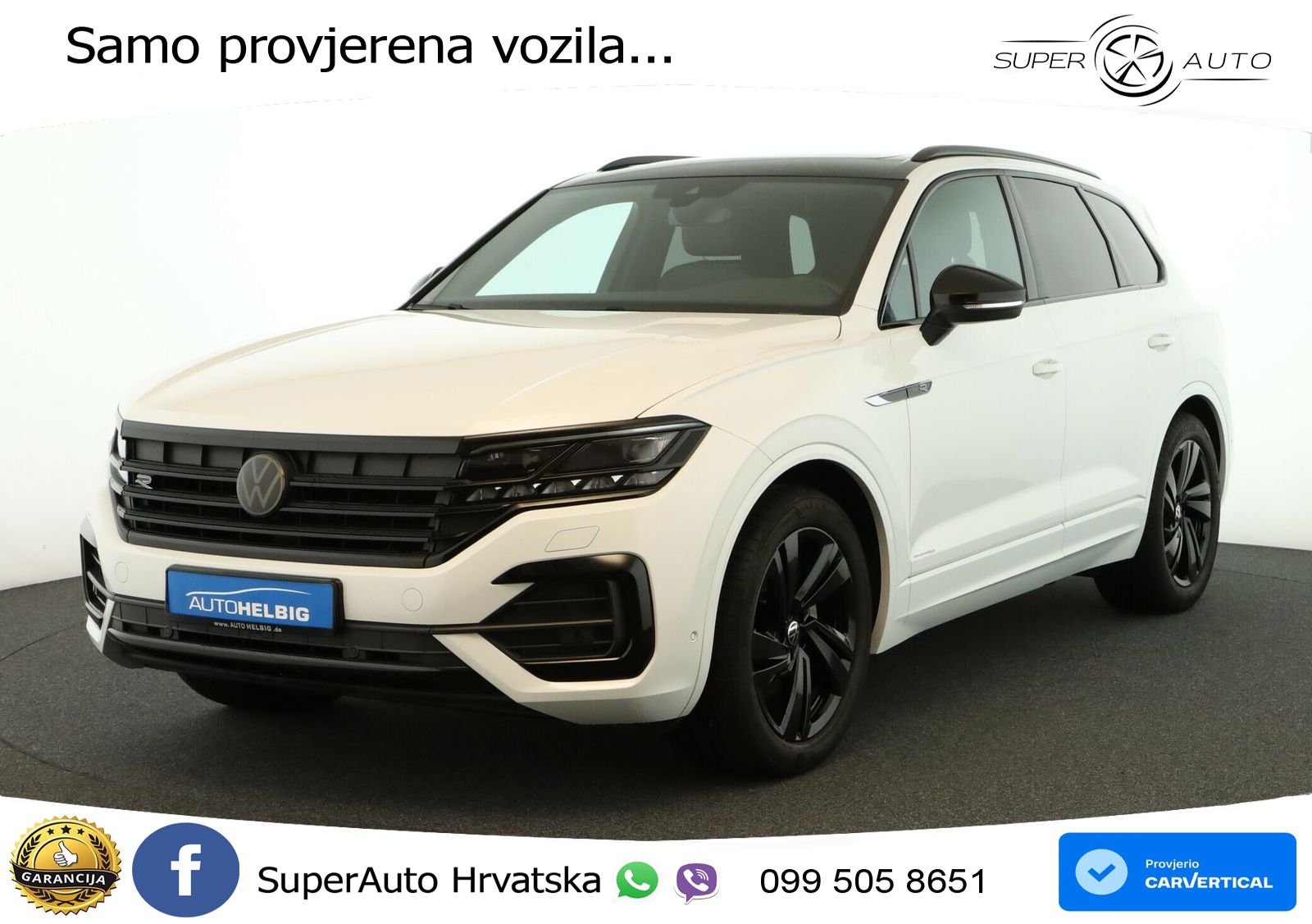 Volkswagen Touareg 3.0 V6 TDI (231 KS) 4MOTION Tiptronic R-Line ZRAČNI+ACC+GR SJED+KAM+PANO