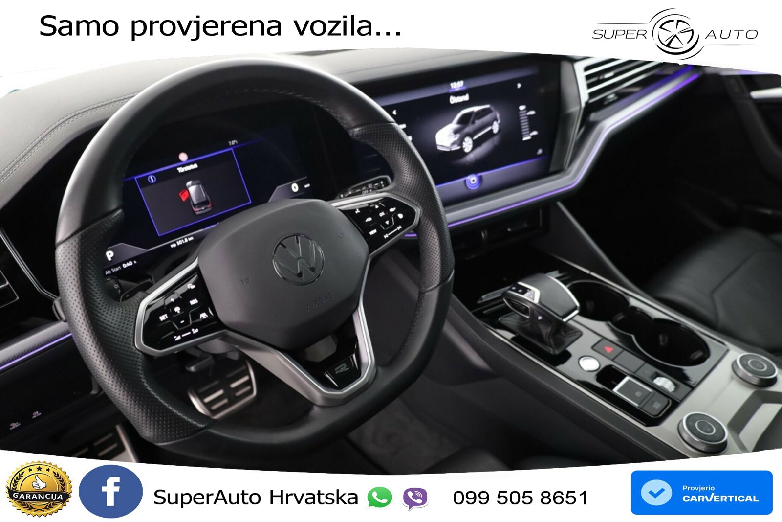 Volkswagen Touareg 3.0 V6 TDI (231 KS) 4MOTION Tiptronic R-Line ZRAČNI+ACC+GR SJED+KAM+PANO
