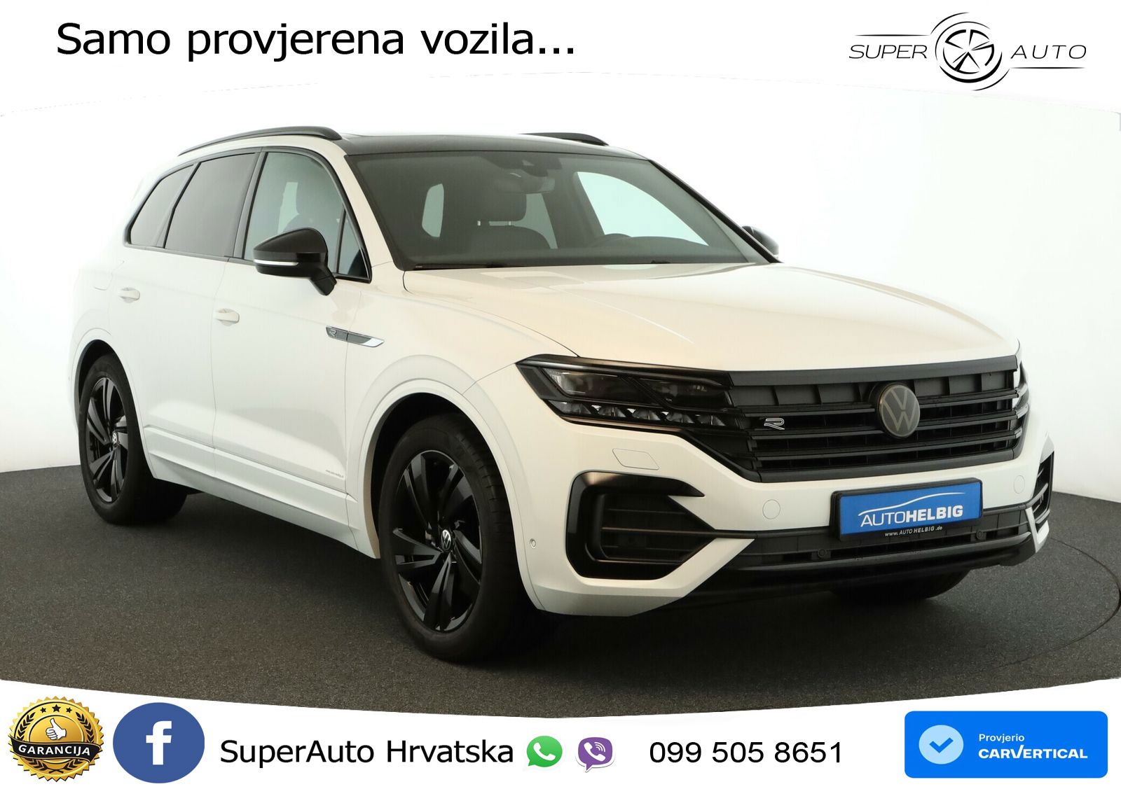 Volkswagen Touareg 3.0 V6 TDI (231 KS) 4MOTION Tiptronic R-Line ZRAČNI+ACC+GR SJED+KAM+PANO