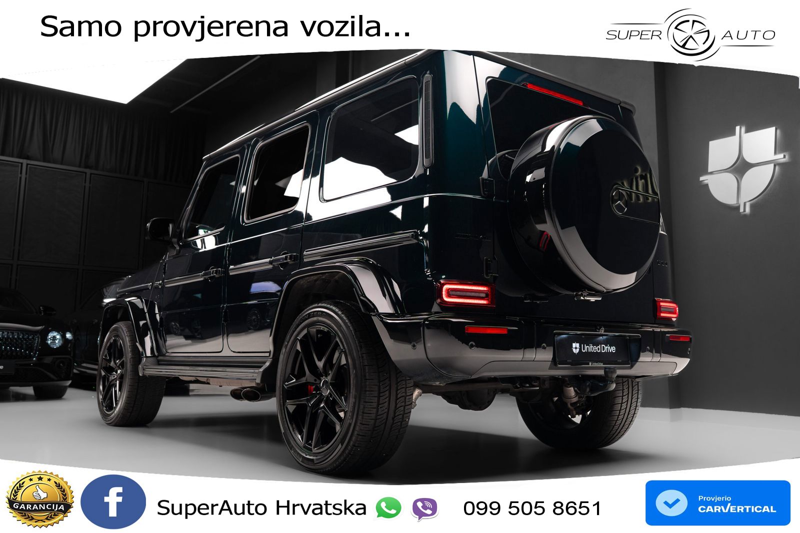 Mercedes AMG G 63 Long V8 (585 KS) 4MATIC 9G-TRONIC AMG SPEEDSHIFT TCT LED+GR SJED+ACC