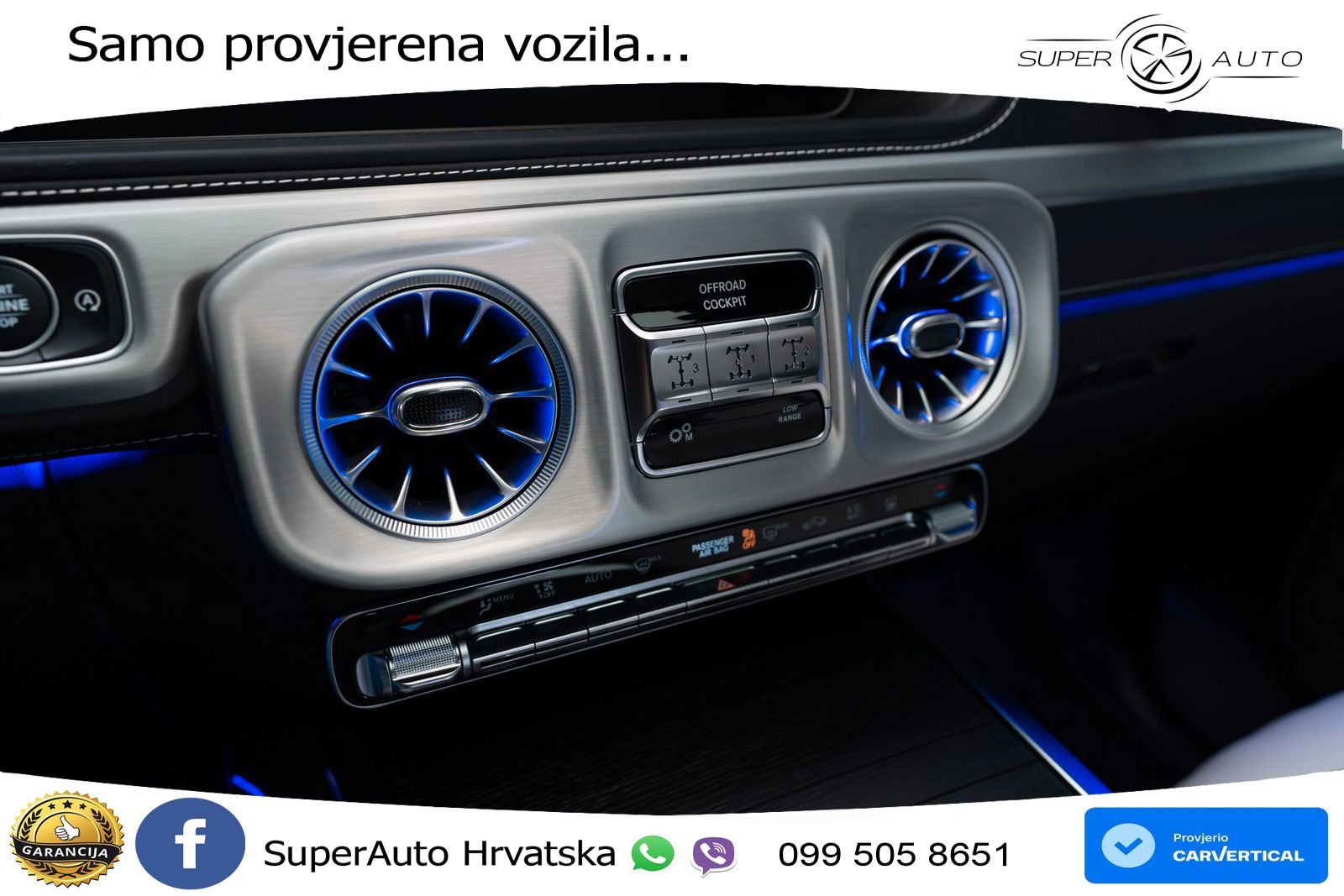Mercedes AMG G 63 Long V8 (585 KS) 4MATIC 9G-TRONIC AMG SPEEDSHIFT TCT LED+GR SJED+ACC