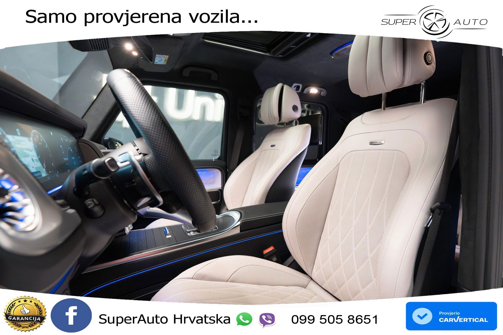 Mercedes AMG G 63 Long V8 (585 KS) 4MATIC 9G-TRONIC AMG SPEEDSHIFT TCT LED+GR SJED+ACC