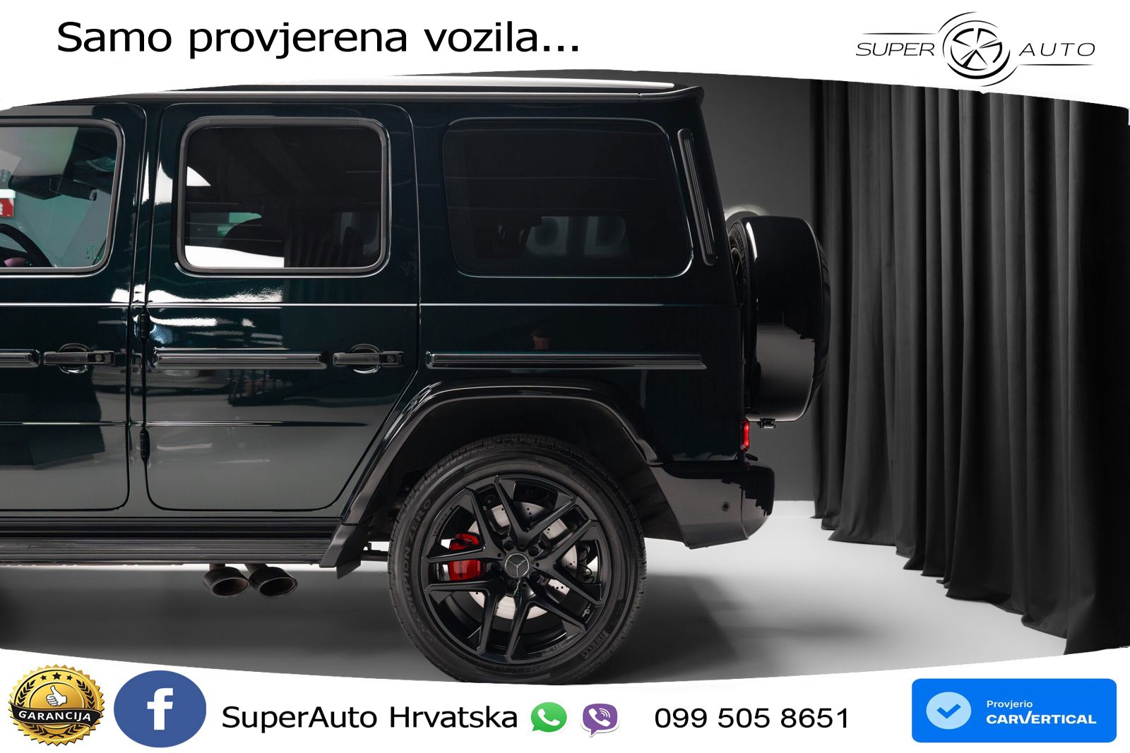 Mercedes AMG G 63 Long V8 (585 KS) 4MATIC 9G-TRONIC AMG SPEEDSHIFT TCT LED+GR SJED+ACC