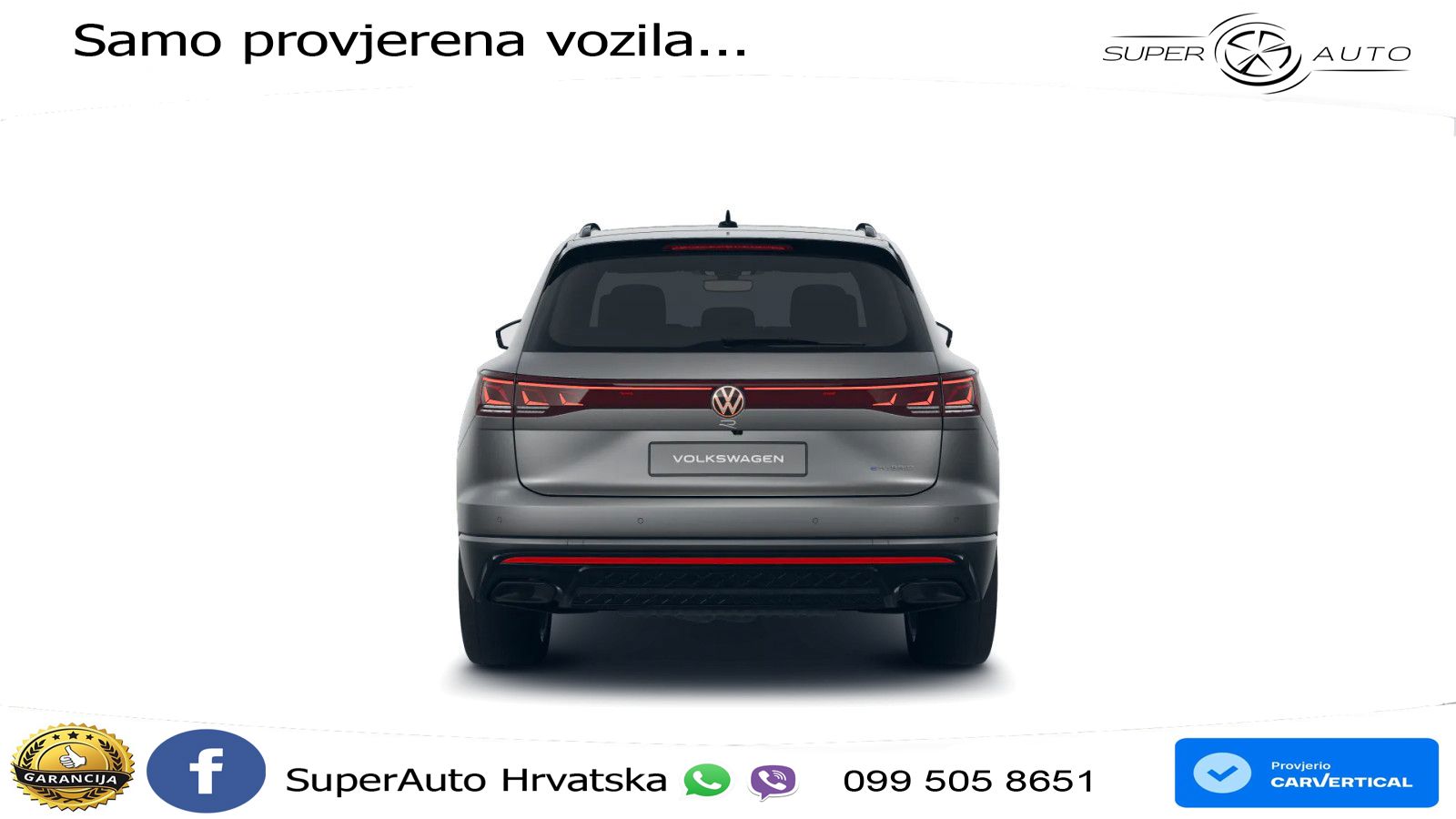 Volkswagen Touareg R 3.0 V6 TFSI (462 KS) 4MOTION Tiptronic ZRAČNI+ACC+GR SJED+KAM+PANO
