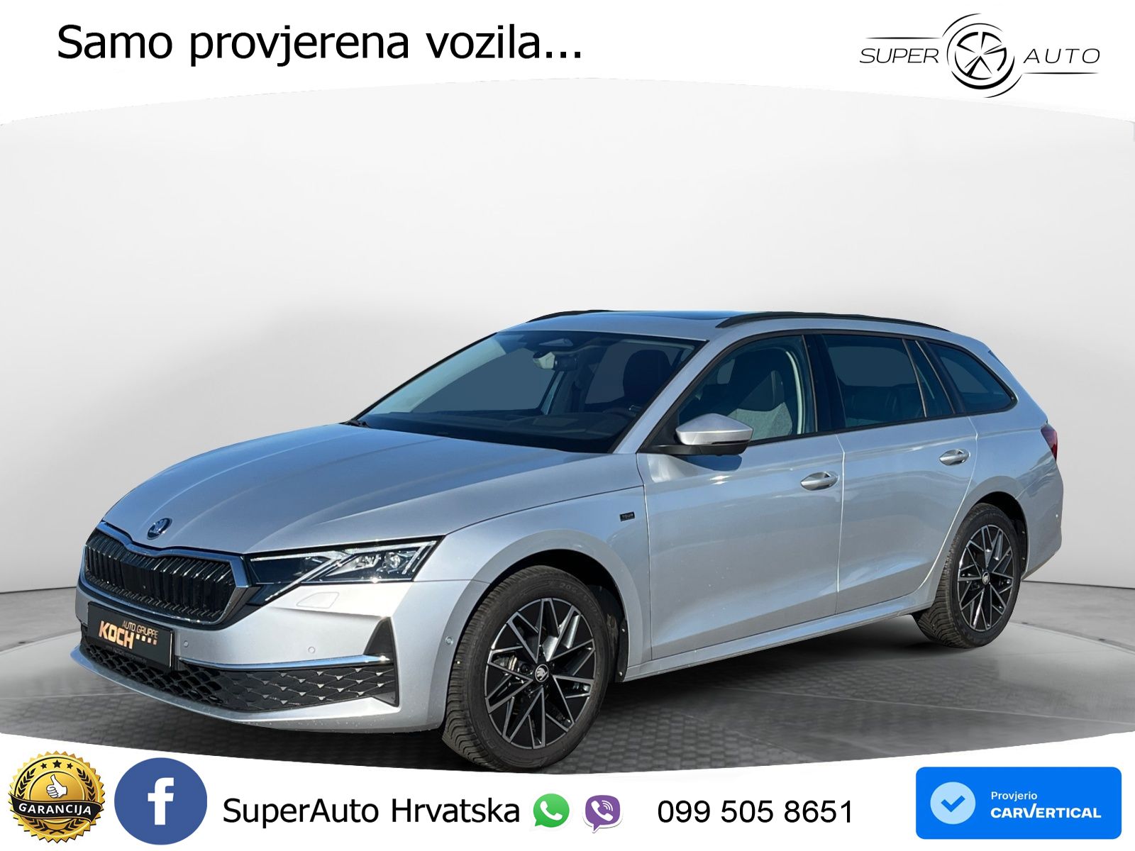 Škoda Octavia Combi 2.0 TDI (150 KS) DSG LED+GR SJED+ACC