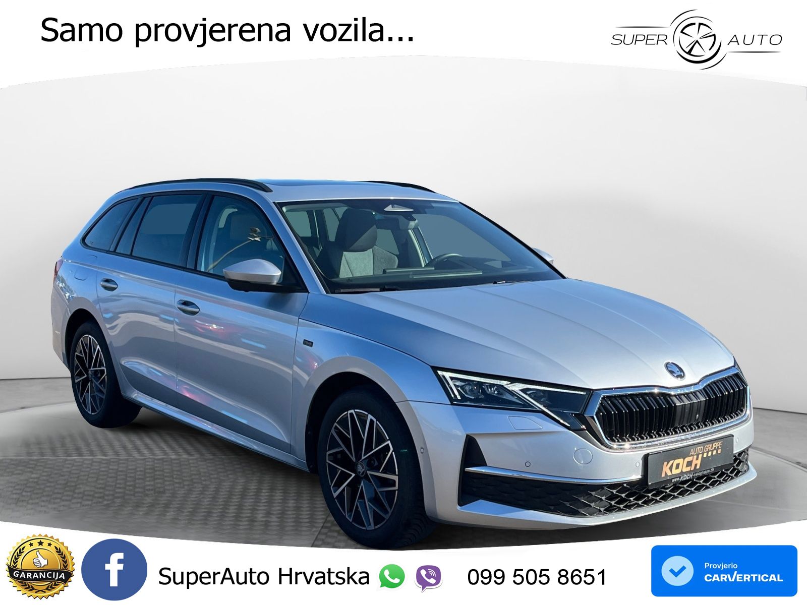 Škoda Octavia Combi 2.0 TDI (150 KS) DSG LED+GR SJED+ACC