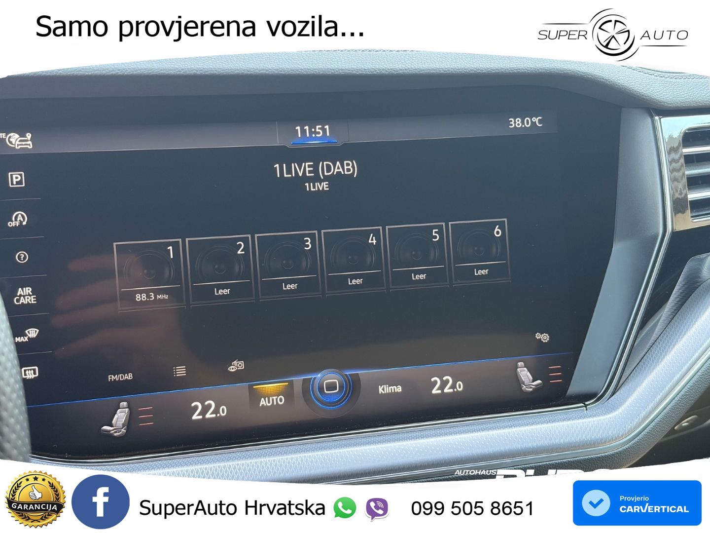 Volkswagen Touareg 3.0 V6 TDI (231 KS) 4MOTION Tiptronic R-Line ZRAČNI+ACC+4xGR SJED+KAM