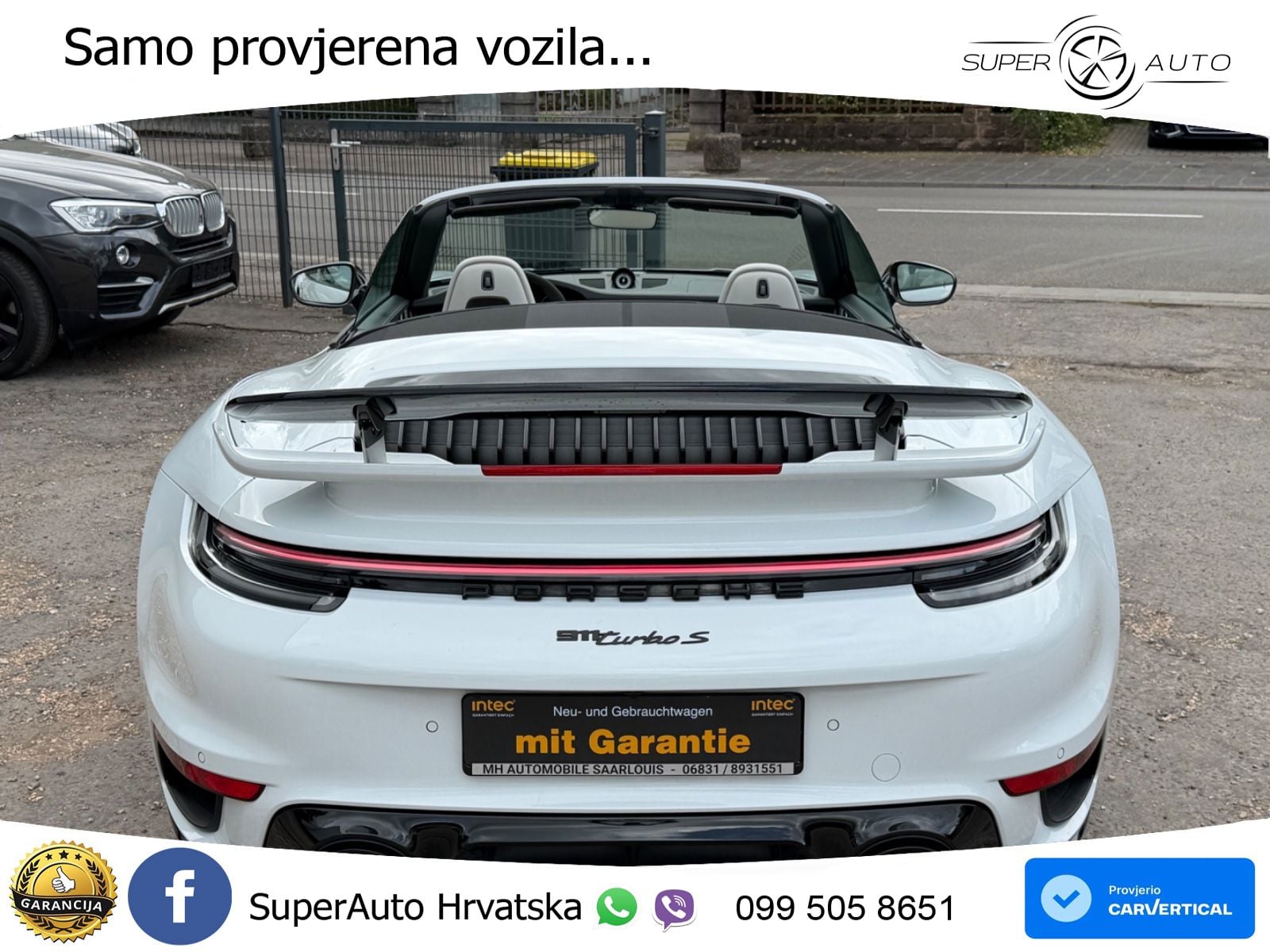 Porsche 911 Turbo S Cabriolet 3.8 (650 KS) PDK ZRAČNI+ACC+GR SJED+KAM