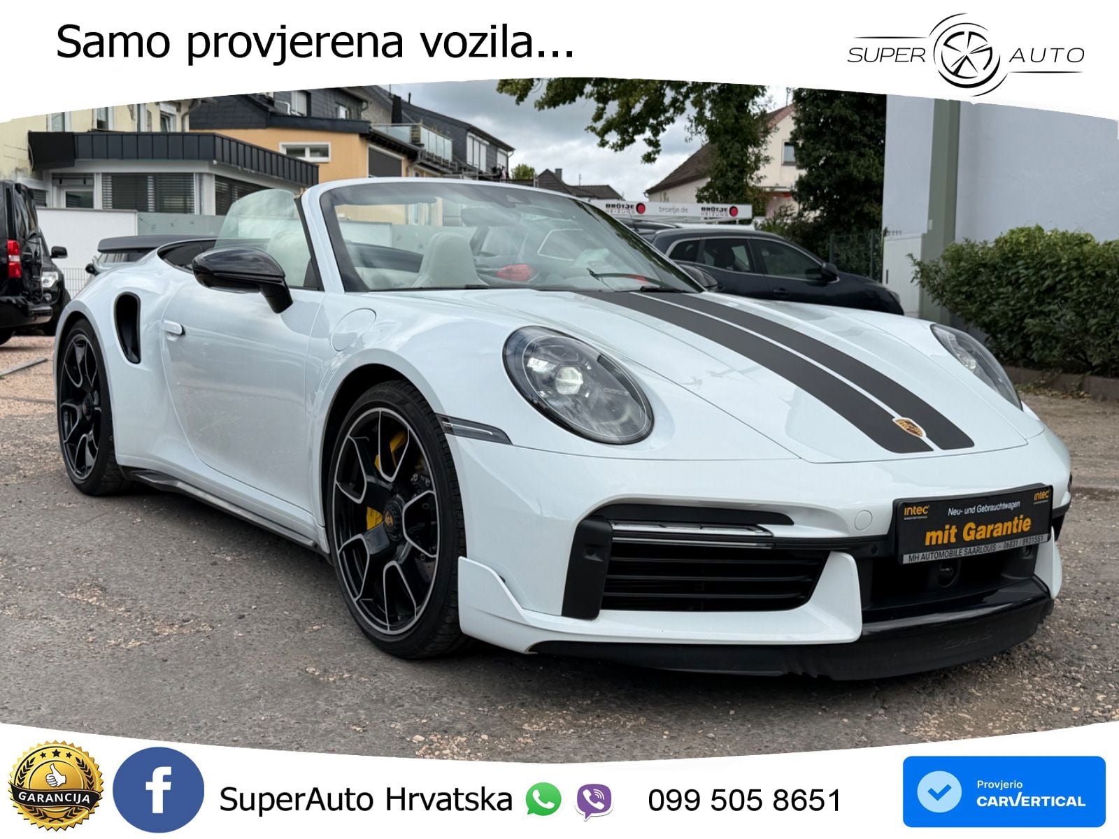 Porsche 911 Turbo S Cabriolet 3.8 (650 KS) PDK ZRAČNI+ACC+GR SJED+KAM