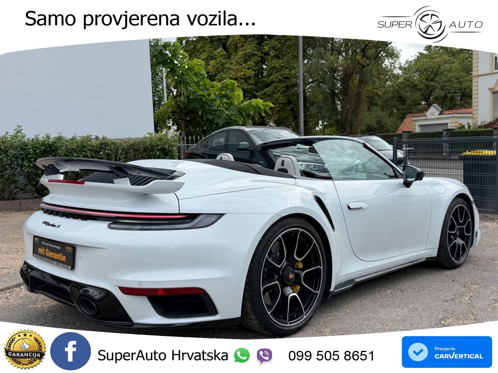 Porsche 911 Turbo S Cabriolet 3.8 (650 KS) PDK ZRAČNI+ACC+GR SJED+KAM