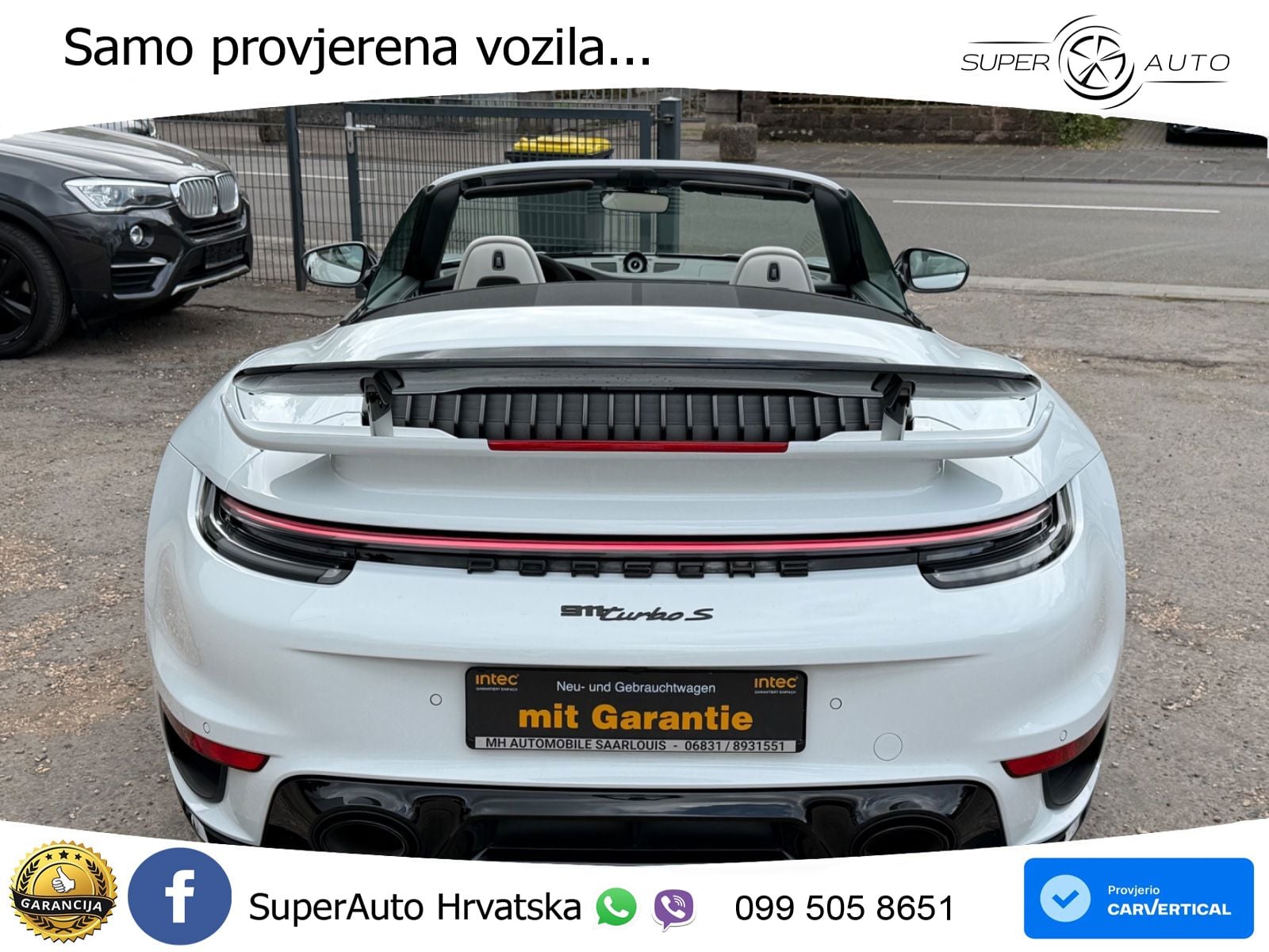 Porsche 911 Turbo S Cabriolet 3.8 (650 KS) PDK ZRAČNI+ACC+GR SJED+KAM