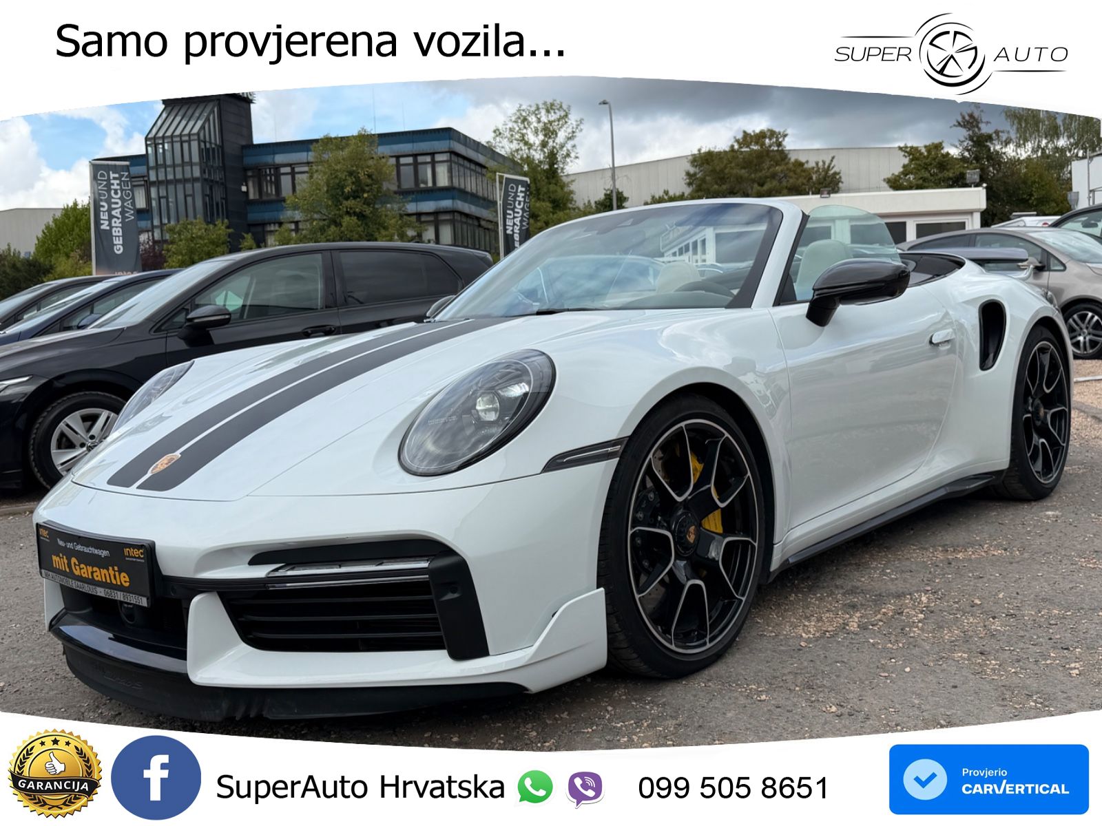 Porsche 911 Turbo S Cabriolet 3.8 (650 KS) PDK ZRAČNI+ACC+GR SJED+KAM