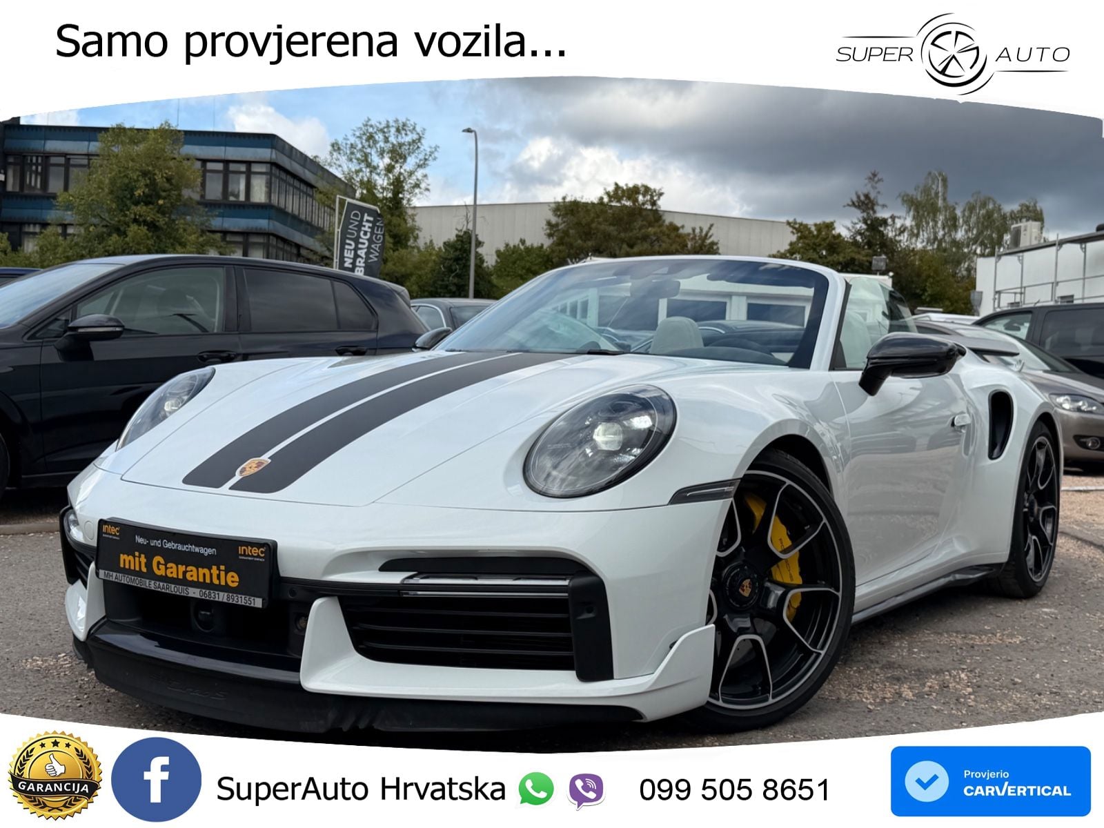 Porsche 911 Turbo S Cabriolet 3.8 (650 KS) PDK ZRAČNI+ACC+GR SJED+KAM