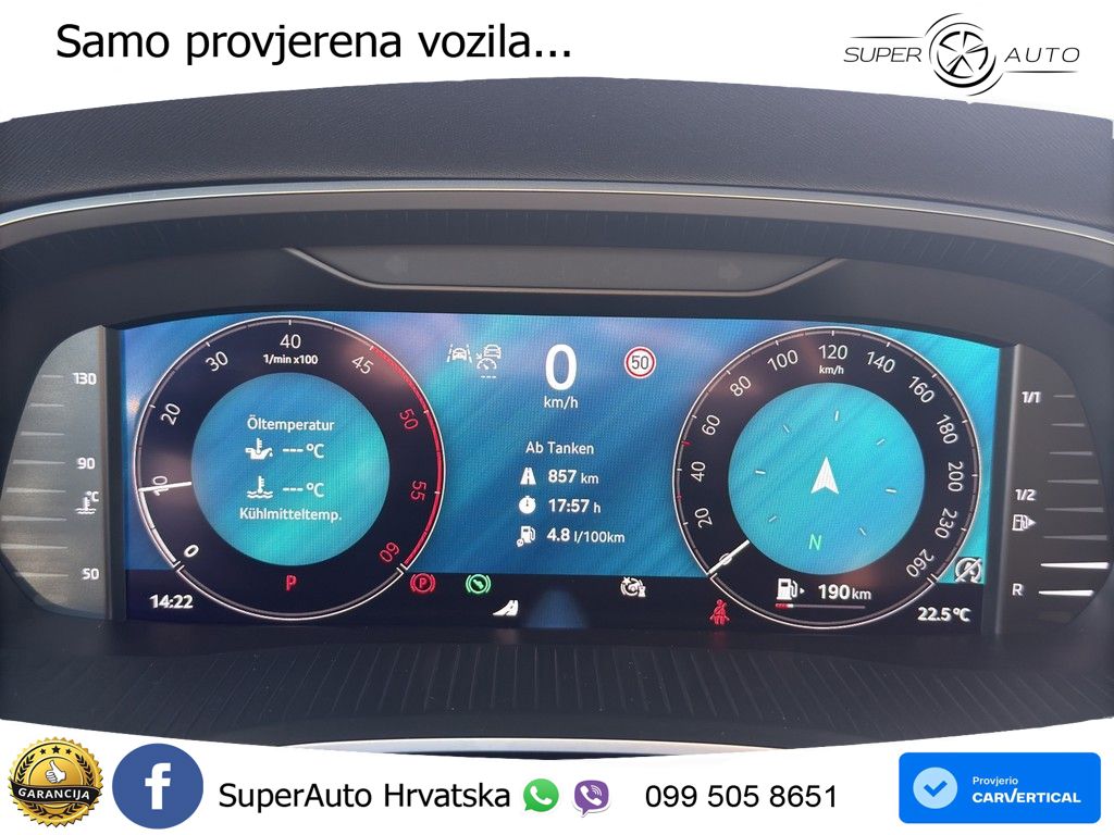 Škoda Octavia Combi 2.0 TDI (150 KS) DSG Selection MATRIX+GR SJED+KAM