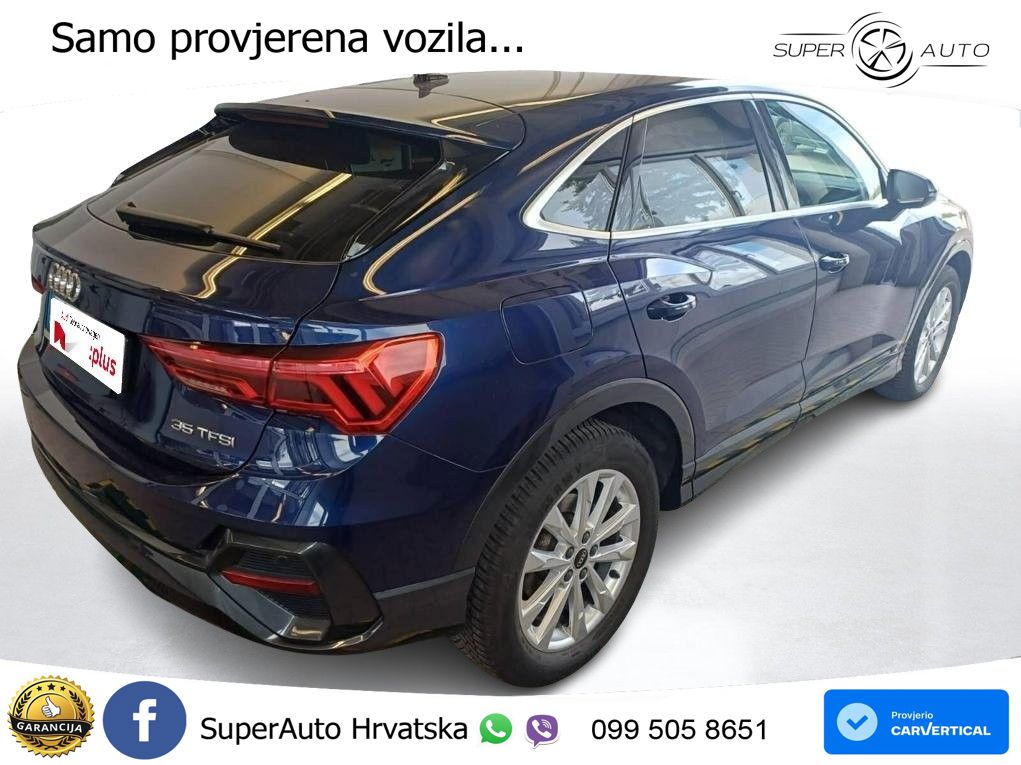 Audi Q3 Sportback 35 TFSI (150 KS) S tronic LED+GR SJED+ACC